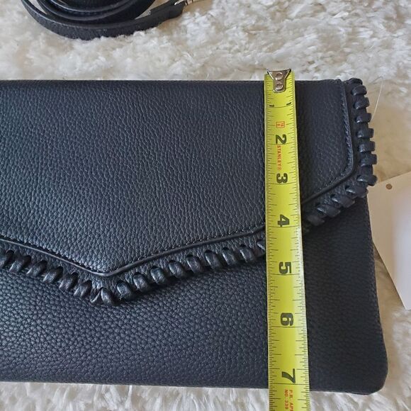 Women's Vegan Leather Shoulder Bag / Clutch Back - Picture 3 of 7